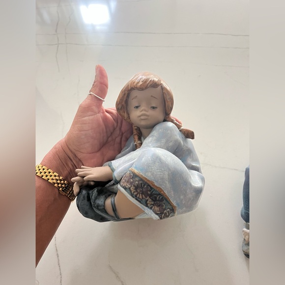 LLADRO BOY & GIRL FIGURINES “LONG DAY” - Picture 9 of 10